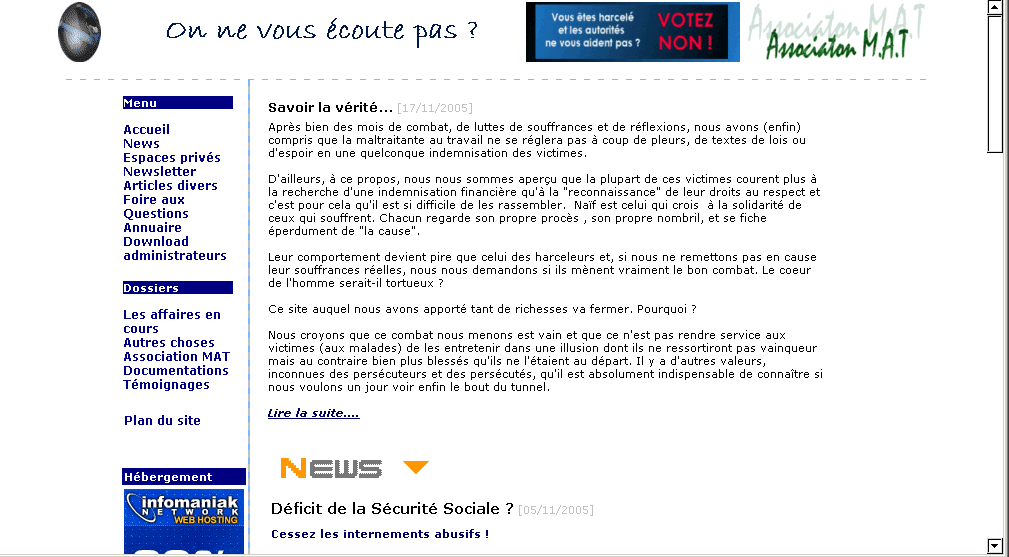 savoir la v�rit�...